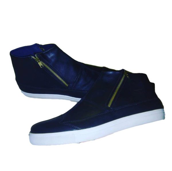 Stylish High-Top Leather Sneakers