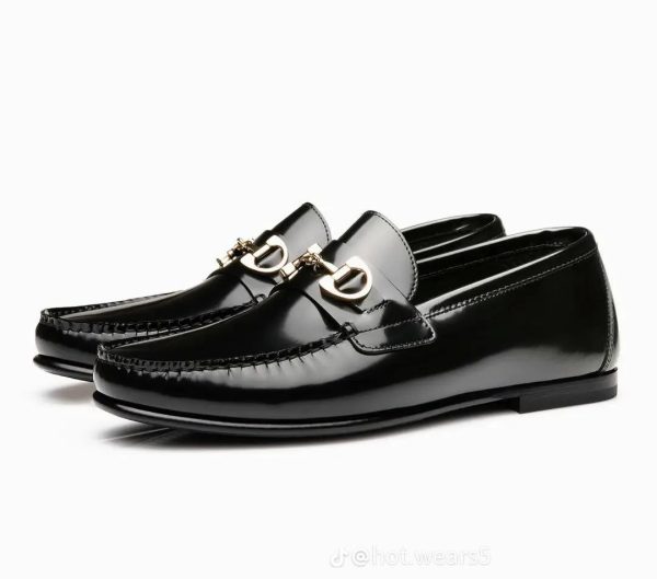 Luxury Black Leather Loafers